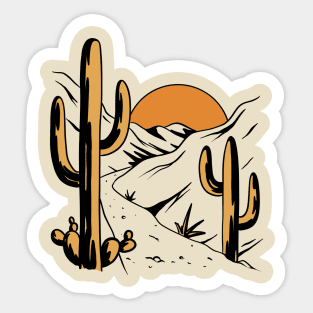 Desert Road Sticker